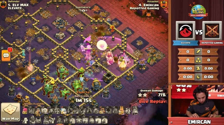 Partida da Grande Final do Campeonato Mundial de Clash of Clans 2025