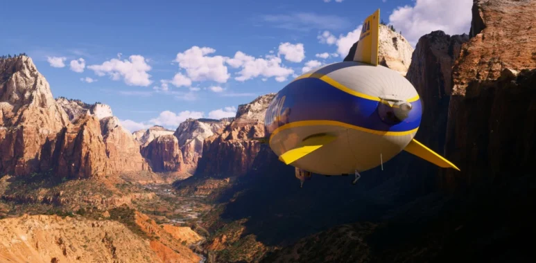 Microsoft Flight Simulator 2024 Gets Free Goodyear Blimp & World Update 22: US National Parks - Simulation Daily