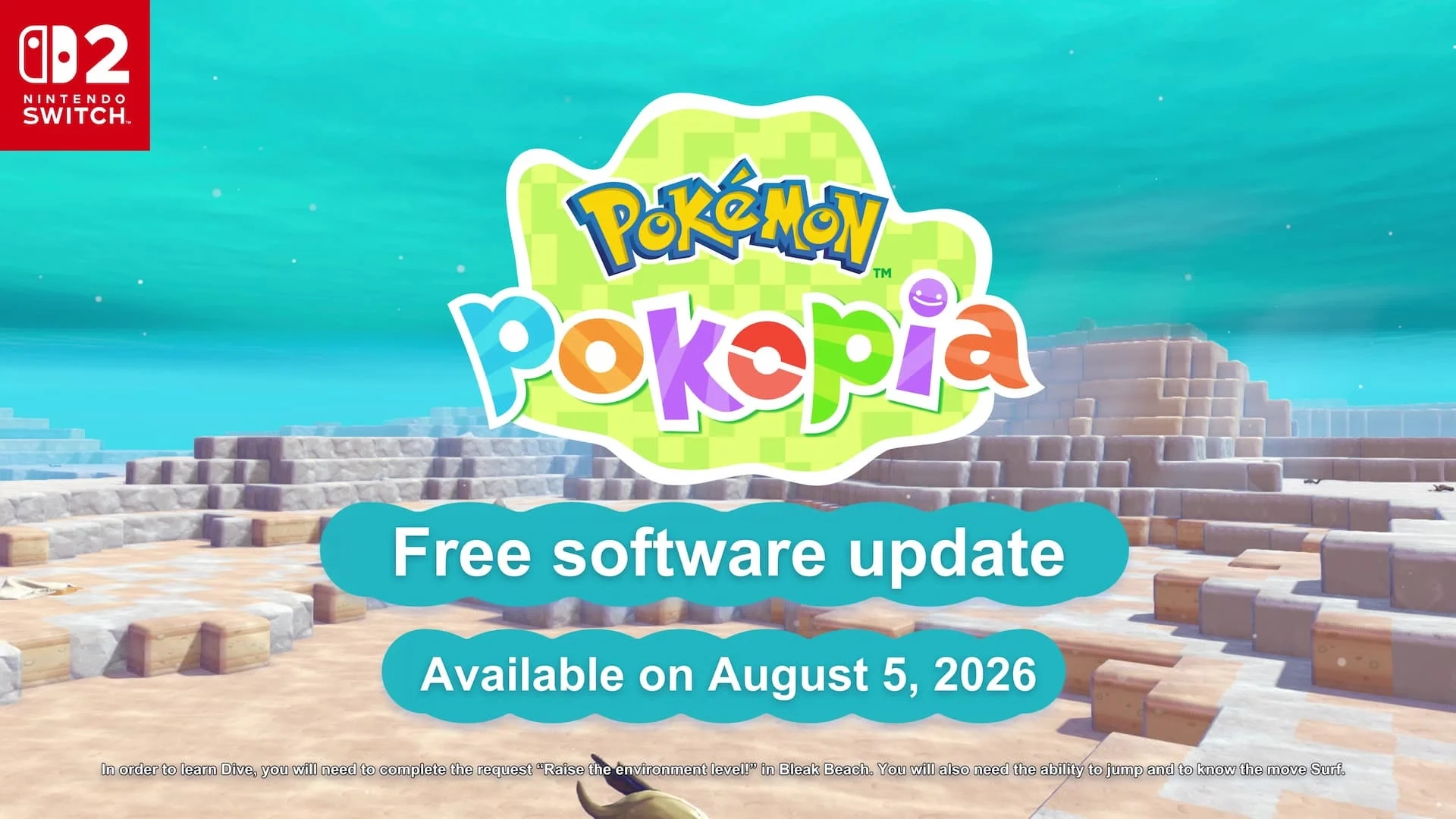 Pokémon Pokopia versão 2.0