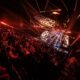 Image of Esports World Cup 2025 stage illuminated by lighting