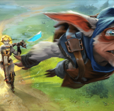 image of dota 2 heroes meepo and dawnbreaker