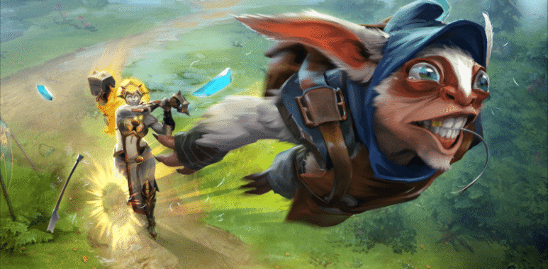 image of dota 2 heroes meepo and dawnbreaker