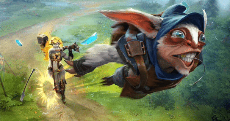 image of dota 2 heroes meepo and dawnbreaker