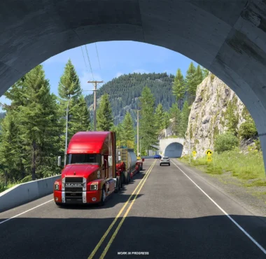 American Truck Simulator Reveals Tunnels and Snow Sheds of British Columbia DLC - Simulation Daily