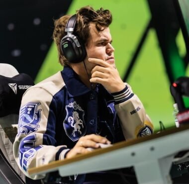 Magnus Carlsen, representing Team Liquid at the Esports World Cup 2025 Chess tournament