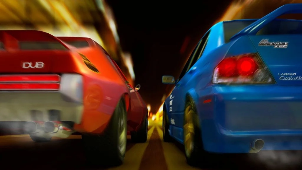 Uma captura de tela do Midnight Club 3