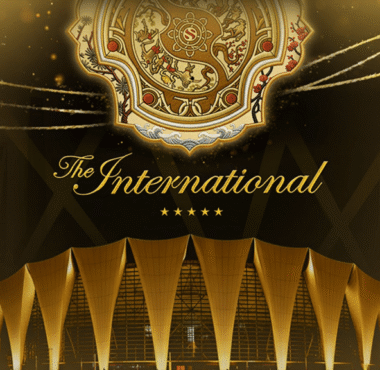Promotional artwork for The International 2026 in Shanghai, China.