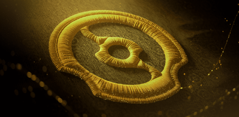 Image of a stitched Aegis of Champions emblem for The International 2026