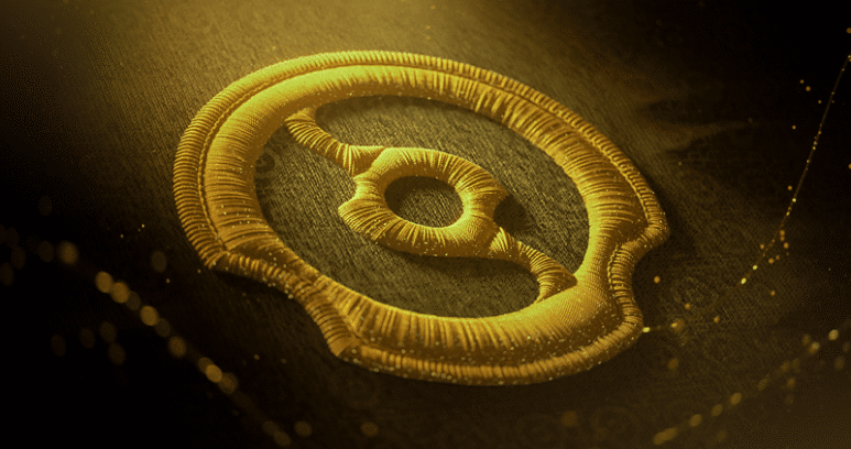 Image of a stitched Aegis of Champions emblem for The International 2026