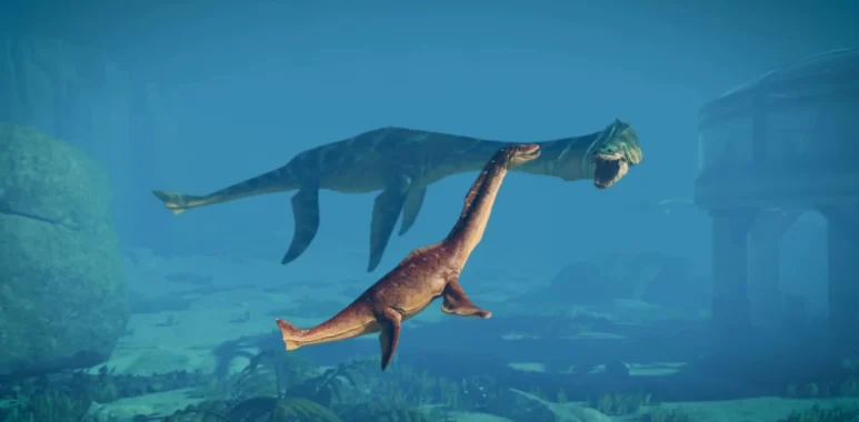 Jurassic World Evolution 3: Crocodilia Coast Reveals the Styxosaurus