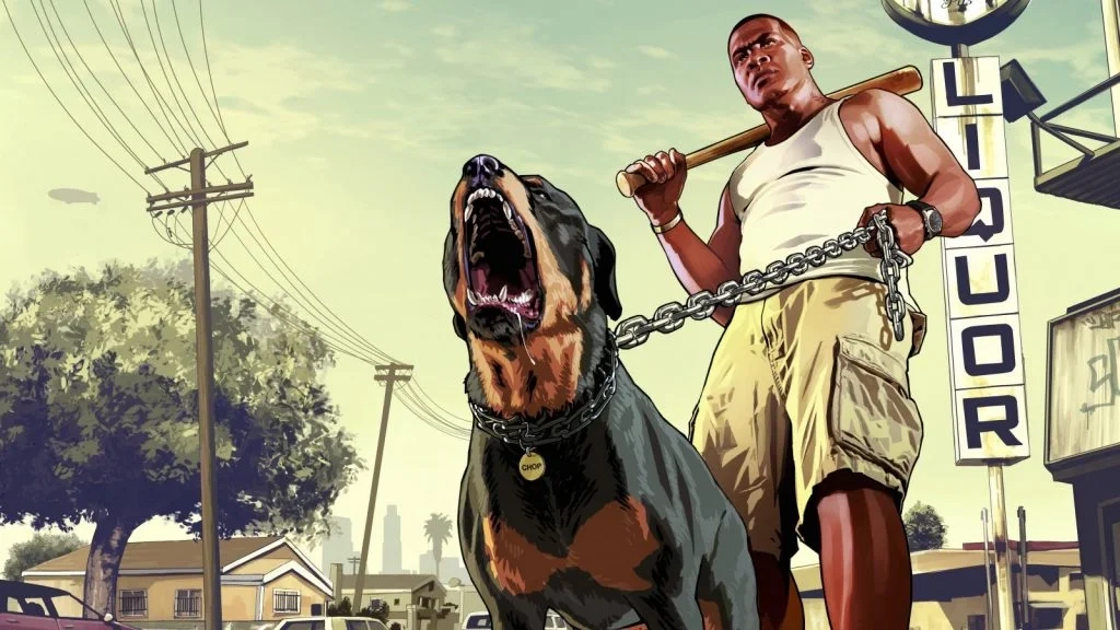 Tela de carregamento do Franklin GTA 5