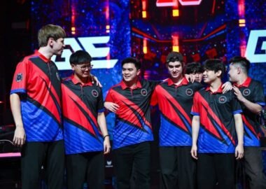 Photo of GLOBAL Esports at 2026 VCT Pacific Stage 2, where they completed a historic reverse-sweep comeback against Nongshim RedForce to lift the trophy and solidify their spot at Champions Shanghai.