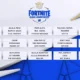A graphic displaying the competitors list for the Fortnite Global Championship.