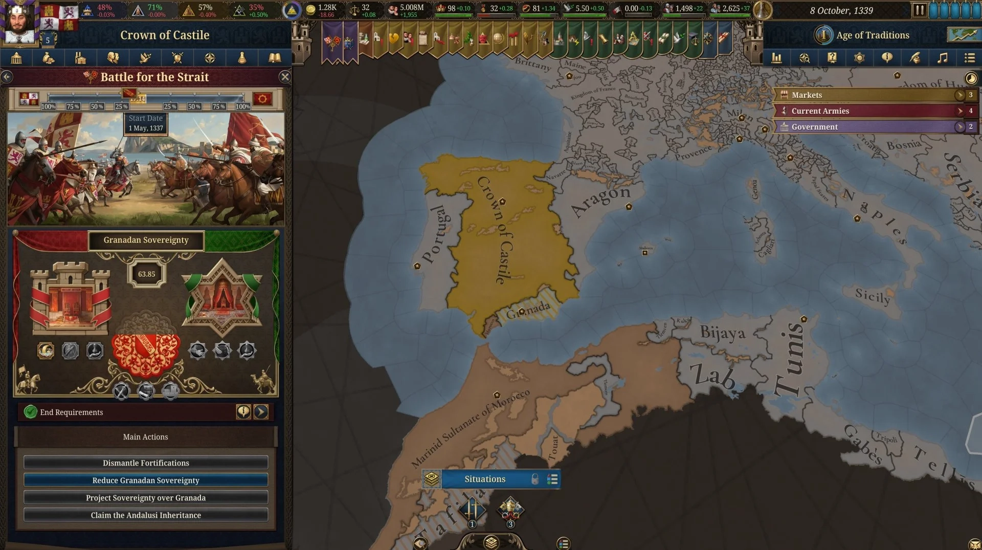 Europa Universalis 5: Através dos Pilares