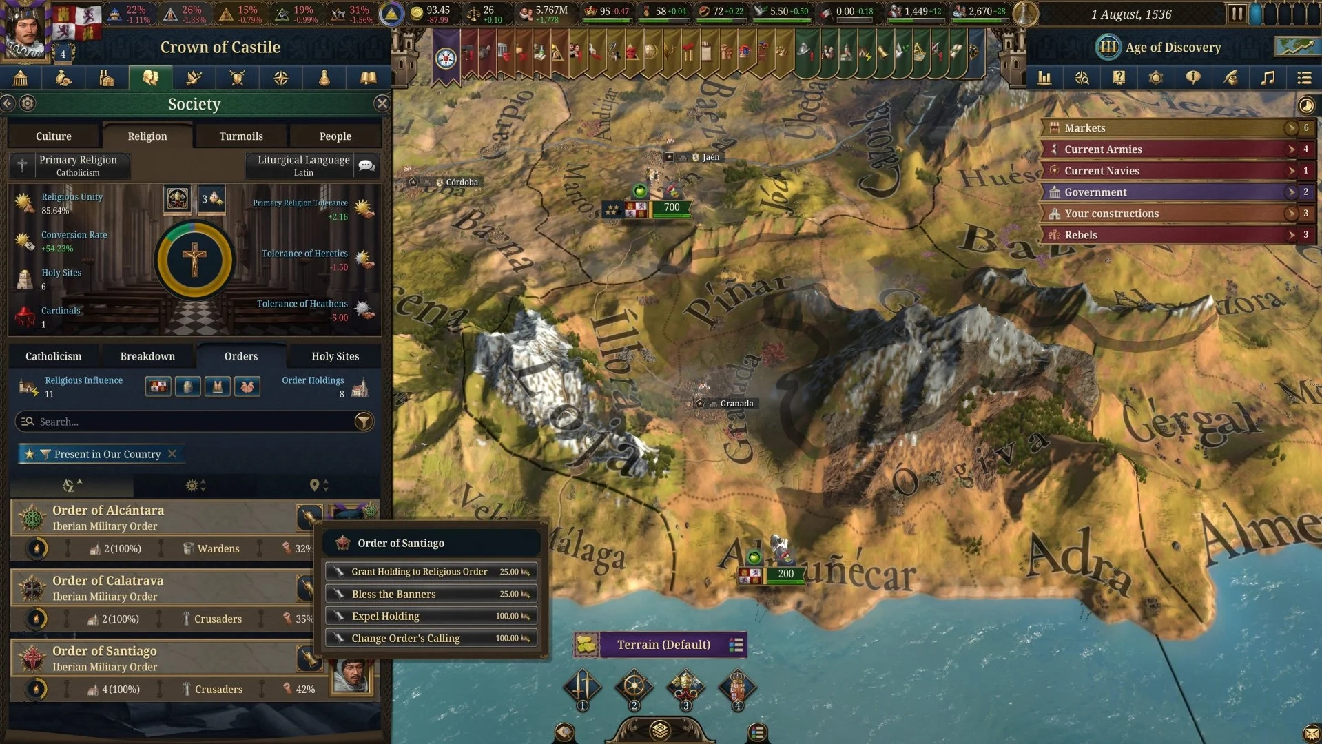 Europa Universalis 5: Através dos Pilares