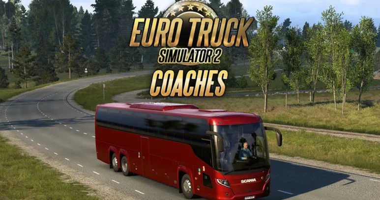 Euro Truck Simulator 2 Coaches Gameplay Shows the Scania Touring in Action - Simulation Daily
