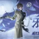 Official key art for Identity V featuring a character in a white coat with dark, organic growths.