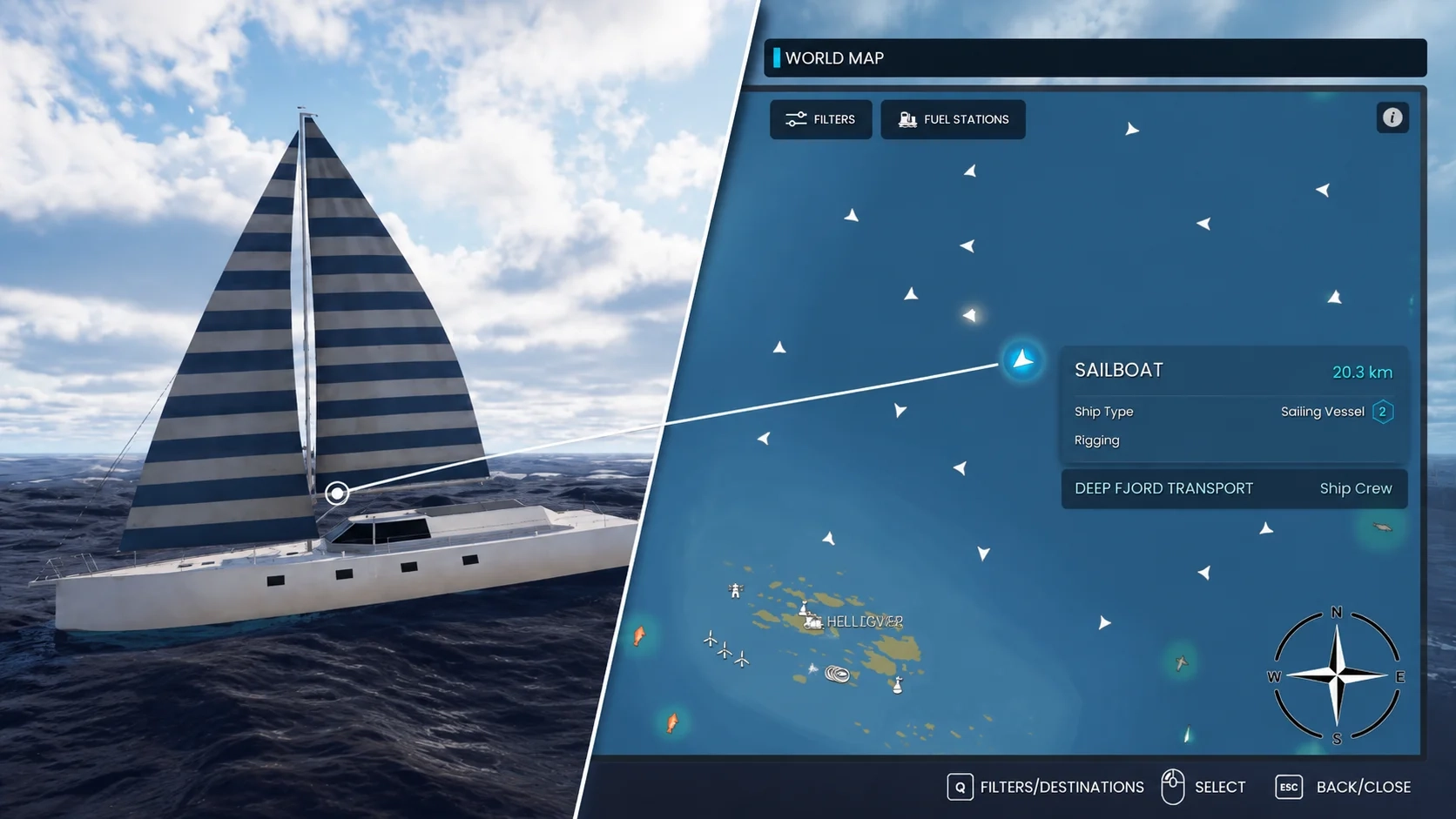 Navios no mar