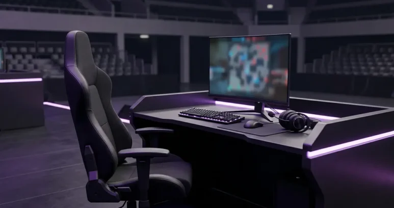 Empty CS2 esports player station symbolising siuhy entering free agency during Liquid’s roster reset