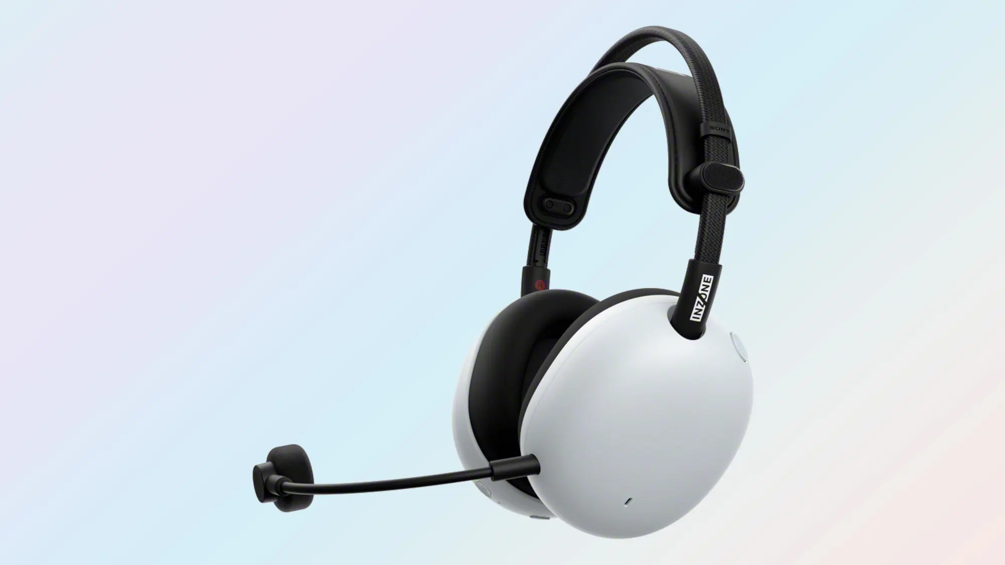 Headset para jogos sem fio Sony INZONE H9 II branco e preto com microfone