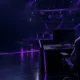 Empty esports stage with a powered-off gaming station symbolising uncertainty around the LFL’s 2027 future